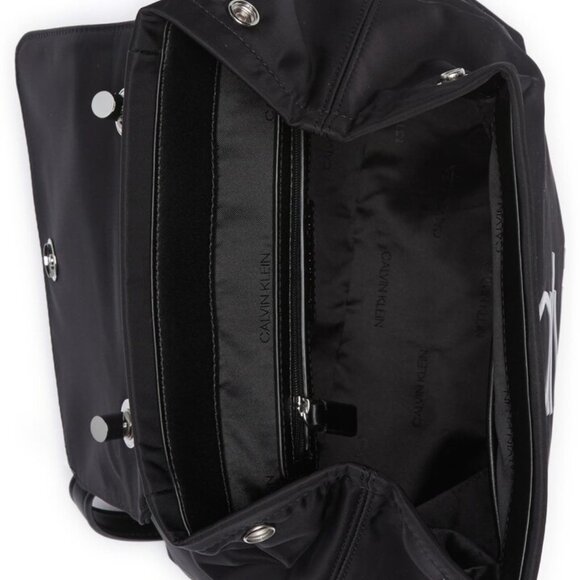 NWT Calvin Klein Logo Embellished Nylon Mini Backpack - Picture 4 of 6
